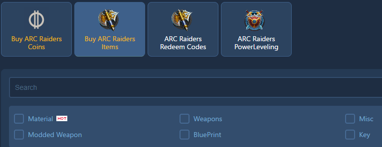 buy arc raiders items from ssegold